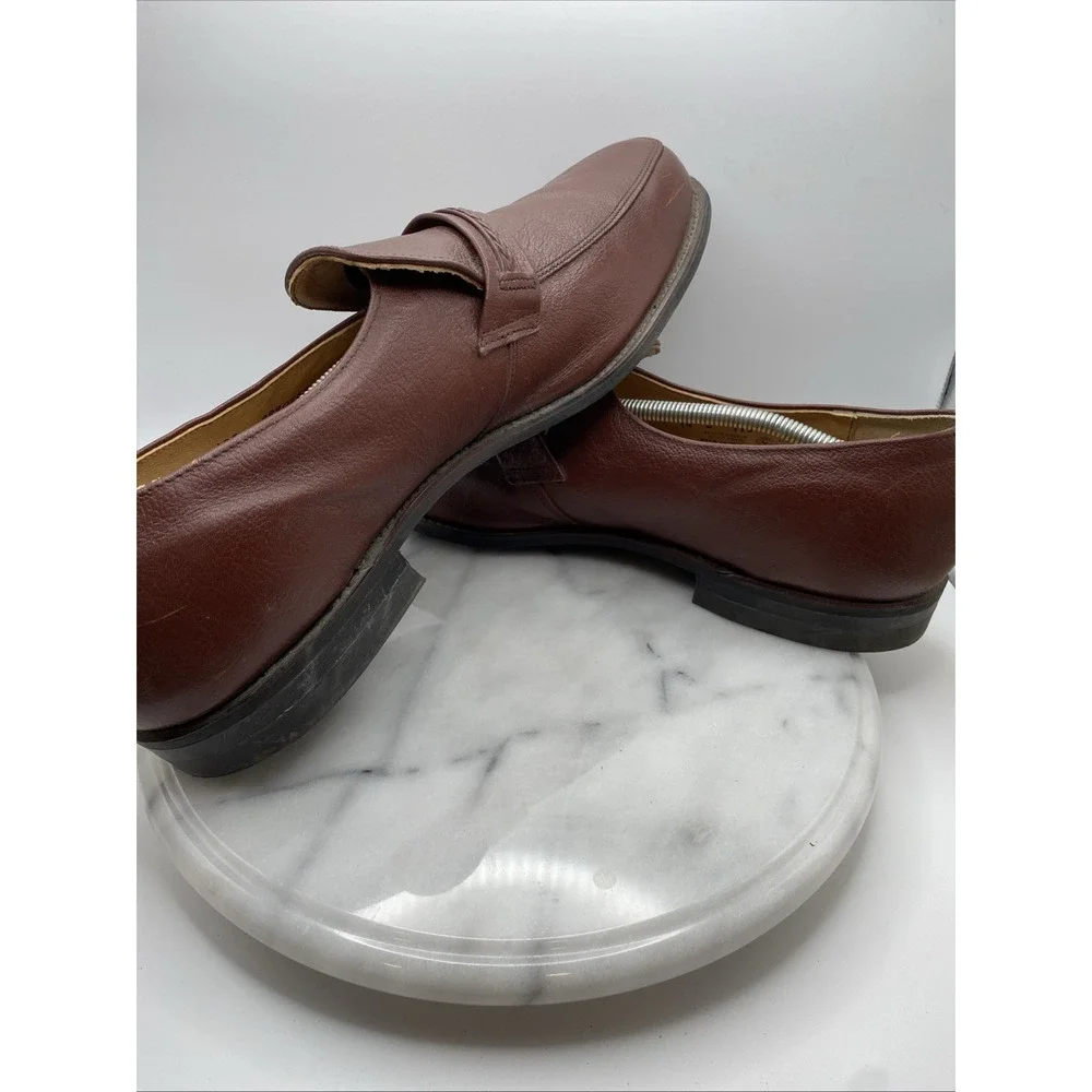 Leather Classics Slip On Loafers  Dress Shoes Neolite Heels USA  Mens Size 14 D